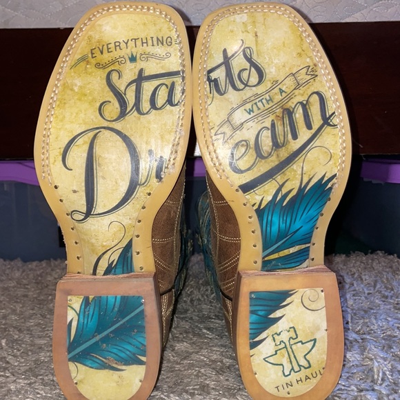 Tin Haul Boots. Size 7 1/2. Worn once.